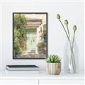 Picture of Pastel Green Door in Spring _GroupedProduct_Rectangle_Portrait_Photography _GroupedProduct_Rectangle_Portrait_Canvas_Framed_