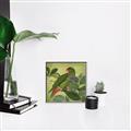 Picture of Vintage Tropical Birds II _GroupedProduct_Square_Canvas_Framed_