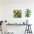 Picture of Vintage Tropical Birds II _GroupedProduct_Square_Canvas_Framed_
