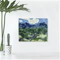 Picture of Vincent Van Gogh's Olive Trees With the Alpilles (1889) _GroupedProduct_Rectangle_Landscape_Unframed_Print_Only_