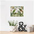Picture of Green Nostalgic Tropical Birds _GroupedProduct_Rectangle_Landscape_Unframed_Print_Only_