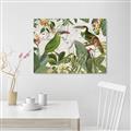 Picture of Green Nostalgic Tropical Birds _GroupedProduct_Rectangle_Landscape_Unframed_Print_Only_