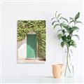 Picture of Green Door with Lush Leaves _GroupedProduct_Rectangle_Portrait_Photography _GroupedProduct_Rectangle_Portrait_Unframed_Print_Only_