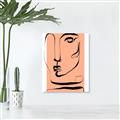 Picture of Peach Portait Line Art _GroupedProduct_Rectangle_Portrait_Canvas_