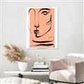 Picture of Peach Portait Line Art _GroupedProduct_Rectangle_Portrait_Canvas_