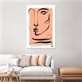 Picture of Peach Portait Line Art _GroupedProduct_Rectangle_Portrait_Canvas_