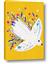 Picture of Bird in Floral Yellow Abstraction