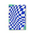 Picture of Blue Checkered Symphony _GroupedProduct_Rectangle_Portrait_Canvas_