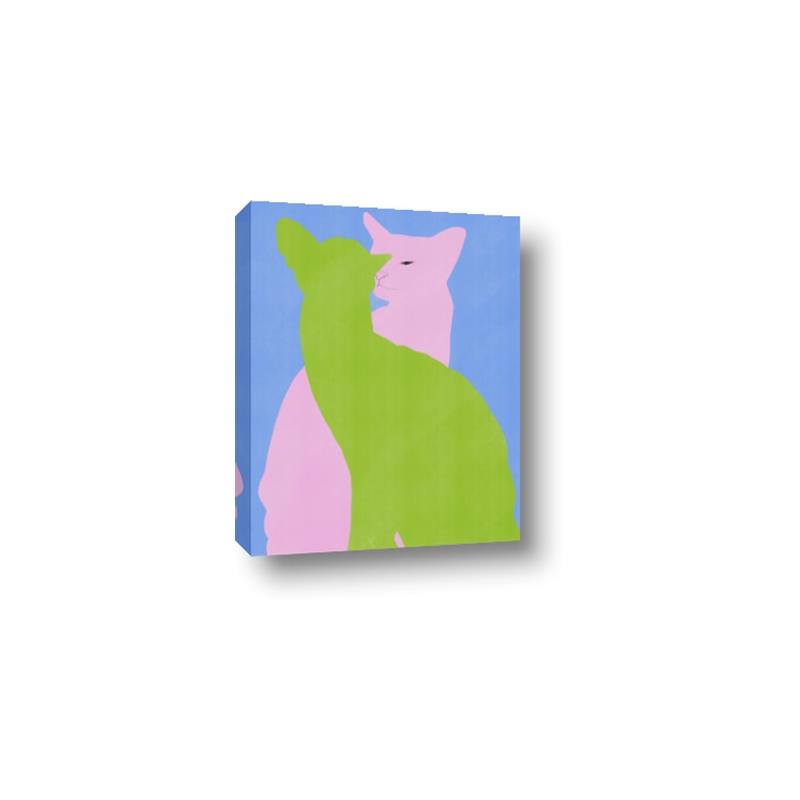 Picture of Optical Cat Duo _GroupedProduct_Rectangle_Portrait_Canvas_