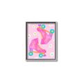 Picture of Pink Roller Skates _GroupedProduct_Rectangle_Portrait_Canvas_Framed_