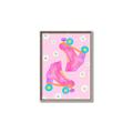 Picture of Pink Roller Skates _GroupedProduct_Rectangle_Portrait_Canvas_Framed_