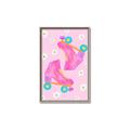 Picture of Pink Roller Skates _GroupedProduct_Rectangle_Portrait_Canvas_Framed_