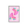 Picture of Pink Roller Skates _GroupedProduct_Rectangle_Portrait_Canvas_Framed_
