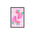 Picture of Pink Roller Skates _GroupedProduct_Rectangle_Portrait_Canvas_Framed_