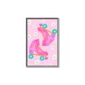 Picture of Pink Roller Skates _GroupedProduct_Rectangle_Portrait_Canvas_Framed_
