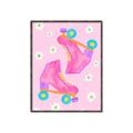 Picture of Pink Roller Skates _GroupedProduct_Rectangle_Portrait_Canvas_Framed_