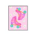 Picture of Pink Roller Skates _GroupedProduct_Rectangle_Portrait_Canvas_Framed_