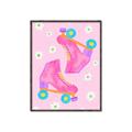Picture of Pink Roller Skates _GroupedProduct_Rectangle_Portrait_Canvas_Framed_