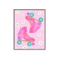 Picture of Pink Roller Skates _GroupedProduct_Rectangle_Portrait_Canvas_Framed_