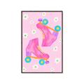 Picture of Pink Roller Skates _GroupedProduct_Rectangle_Portrait_Canvas_Framed_