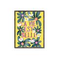 Picture of La Vie Est Belle Foliage _GroupedProduct_Rectangle_Portrait_Canvas_Framed_