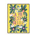 Picture of La Vie Est Belle Foliage _GroupedProduct_Rectangle_Portrait_Canvas_Framed_