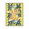 Picture of La Vie Est Belle Foliage _GroupedProduct_Rectangle_Portrait_Canvas_Framed_