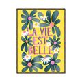 Picture of La Vie Est Belle Foliage _GroupedProduct_Rectangle_Portrait_Canvas_Framed_