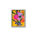 Picture of Red Chromatic Flowers _GroupedProduct_Rectangle_Portrait_Canvas_Framed_