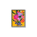 Picture of Red Chromatic Flowers _GroupedProduct_Rectangle_Portrait_Canvas_Framed_