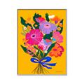 Picture of Red Chromatic Flowers _GroupedProduct_Rectangle_Portrait_Canvas_Framed_