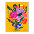 Picture of Red Chromatic Flowers _GroupedProduct_Rectangle_Portrait_Canvas_Framed_