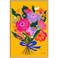 Picture of Red Chromatic Flowers _GroupedProduct_Rectangle_Portrait_Canvas_Framed_