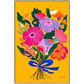 Picture of Red Chromatic Flowers _GroupedProduct_Rectangle_Portrait_Canvas_Framed_