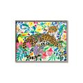 Picture of Vibrant Fusion Jaguar _GroupedProduct_Rectangle_Landscape_Canvas_Framed_