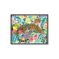 Picture of Vibrant Fusion Jaguar _GroupedProduct_Rectangle_Landscape_Canvas_Framed_