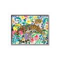 Picture of Vibrant Fusion Jaguar _GroupedProduct_Rectangle_Landscape_Canvas_Framed_