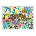 Picture of Vibrant Fusion Jaguar _GroupedProduct_Rectangle_Landscape_Canvas_Framed_