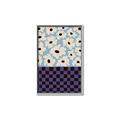 Picture of Blue Patterned Floral Perfection  _GroupedProduct_Rectangle_Portrait_Canvas_Framed_