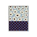 Picture of Blue Patterned Floral Perfection  _GroupedProduct_Rectangle_Portrait_Canvas_Framed_