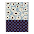 Picture of Blue Patterned Floral Perfection  _GroupedProduct_Rectangle_Portrait_Canvas_Framed_