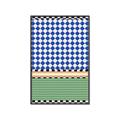 Picture of Psychedelic Checkered Aura _GroupedProduct_Rectangle_Portrait_Canvas_Framed_