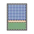 Picture of Psychedelic Checkered Aura _GroupedProduct_Rectangle_Portrait_Canvas_Framed_