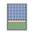 Picture of Psychedelic Checkered Aura _GroupedProduct_Rectangle_Portrait_Canvas_Framed_