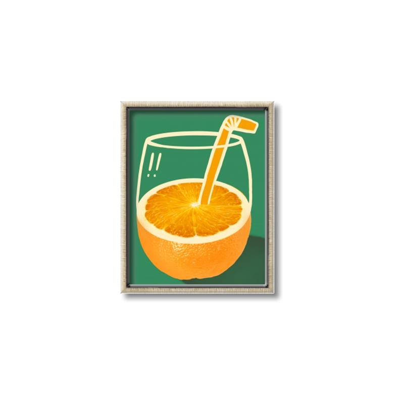 Picture of Orange Juice Poition _GroupedProduct_Rectangle_Portrait_Canvas_Framed_