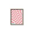 Picture of Pink Checkered Symphony _GroupedProduct_Rectangle_Portrait_Canvas_Framed_