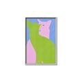 Picture of Optical Cat Duo _GroupedProduct_Rectangle_Portrait_Canvas_Framed_