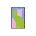 Picture of Optical Cat Duo _GroupedProduct_Rectangle_Portrait_Canvas_Framed_