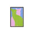 Picture of Optical Cat Duo _GroupedProduct_Rectangle_Portrait_Canvas_Framed_