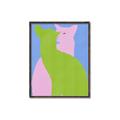 Picture of Optical Cat Duo _GroupedProduct_Rectangle_Portrait_Canvas_Framed_
